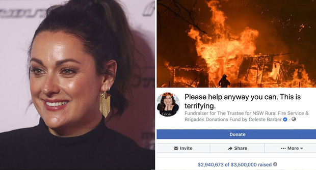 Real-Life Superhero: 'Thor' Chris Hemsworth Donates 23 Billion VND to Support Firefighters and Victims in Australia's Bushfire Disaster 2 Celeste Barber raises funds globally and has currently raised over 40 million USD.