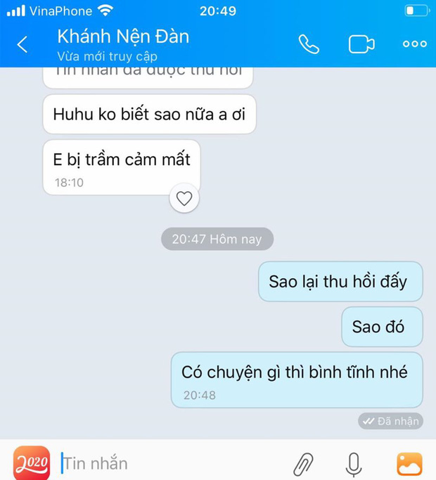 Constantly Attacked by Netizens, K-ICM Falls into Depression and Instability 2 Chat conversation believed to be between K-ICM and a close brother