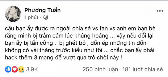 ViruSs Deletes Clip Advising K-ICM, Urging Jack's Fans to "Fight, I've Been Too Kind" 4 Jack's status was deleted shortly after being posted