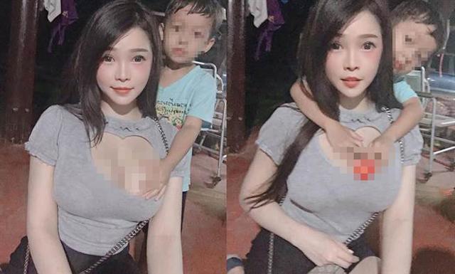 Breathless Before the Alluring Charm of a Famous Hot Girl, Who Gained Likes by Letting a Young Boy Place His Hand on Her Bust 1 The photo that caused a stir in the online community a year ago