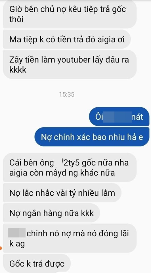 Investing 23 Billion for 2 YouTube Episodes, Vu Khac Tiep and Ngoc Trinh Are Rumored to Be in Debt 1 Source of information regarding Ngoc Trinh's significant debts, only able to pay interest and not the principal