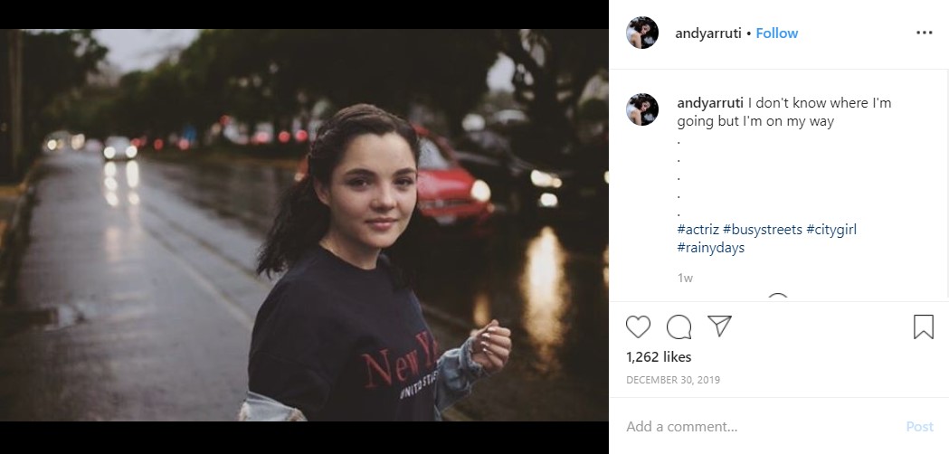 A post that led many to associate with Andrea's unfortunate situation