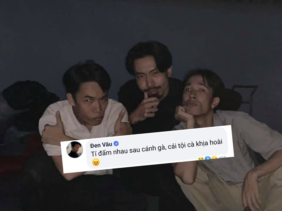 "Cà khịa" Den Vau Behind the Scenes, 1977 Vlog Almost Gets "Punched" 1 The photo of Den Vau threatening to 'punch 1977 Vlog' behind the scenes is causing a stir among netizens
