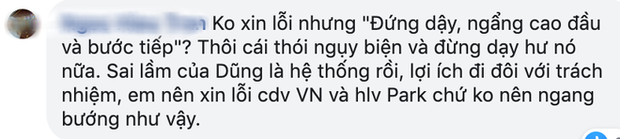 Should Bùi Tiến Dũng apologize to Vietnamese fans and Coach Park?