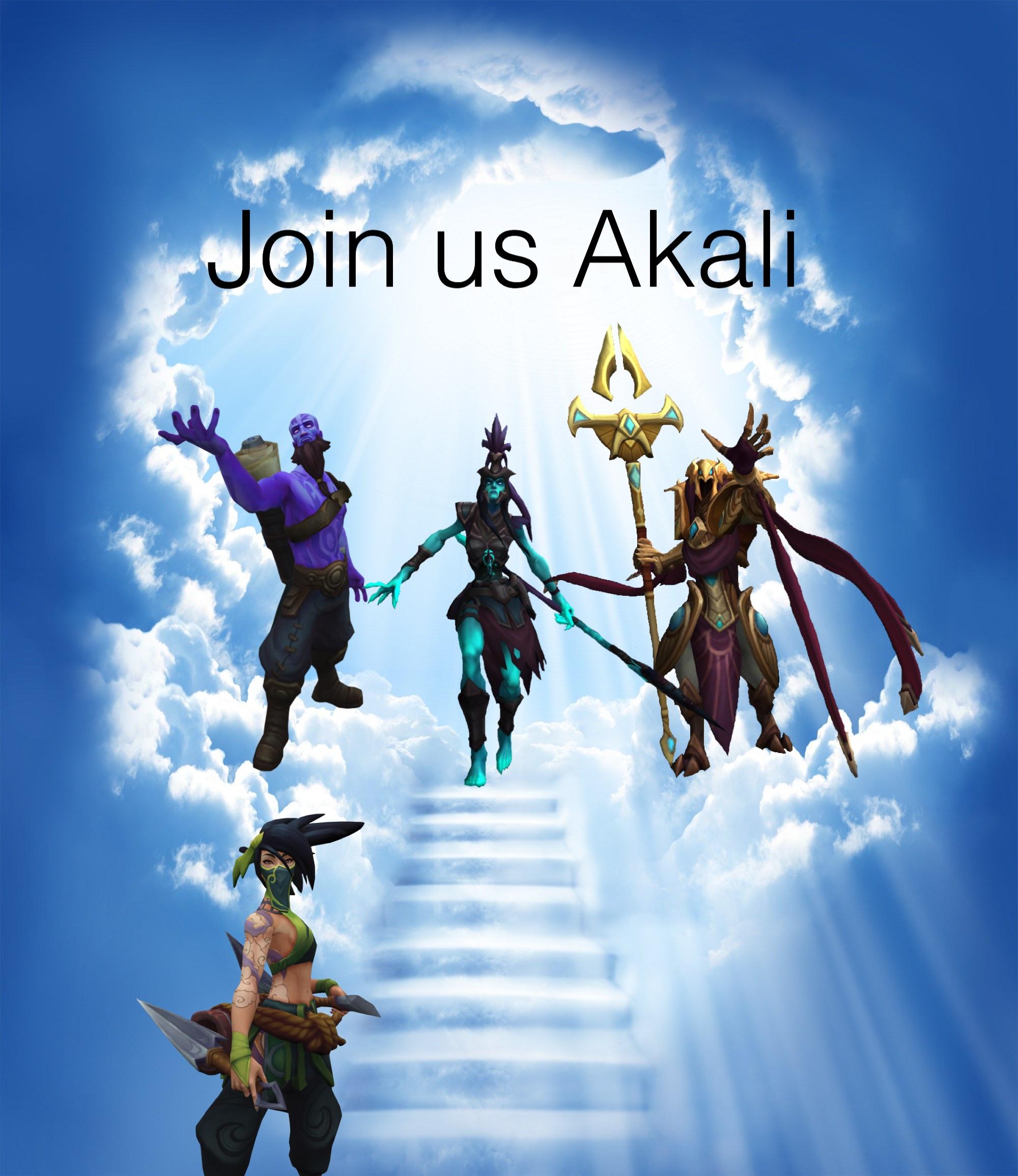 Akali is preparing to join the group of homeless children abandoned by Riot's creators