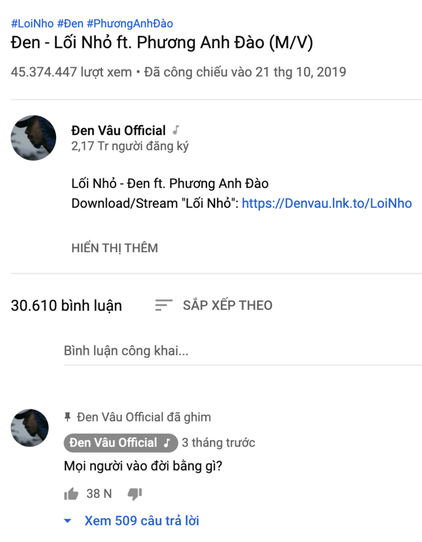 This is the real Đen Vâu version.