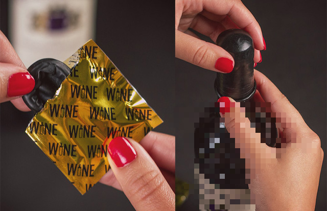 Wine Condom makes wine preservation easier.