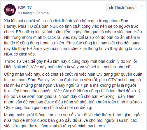 K-ICM "kicks" out the leader of the Northern FC, deletes the fan meeting post celebrating the new year of Jack's FC: Tension between the fans of both sides escalates again 3 Later, K-ICM's side also personally posted an announcement about the incident