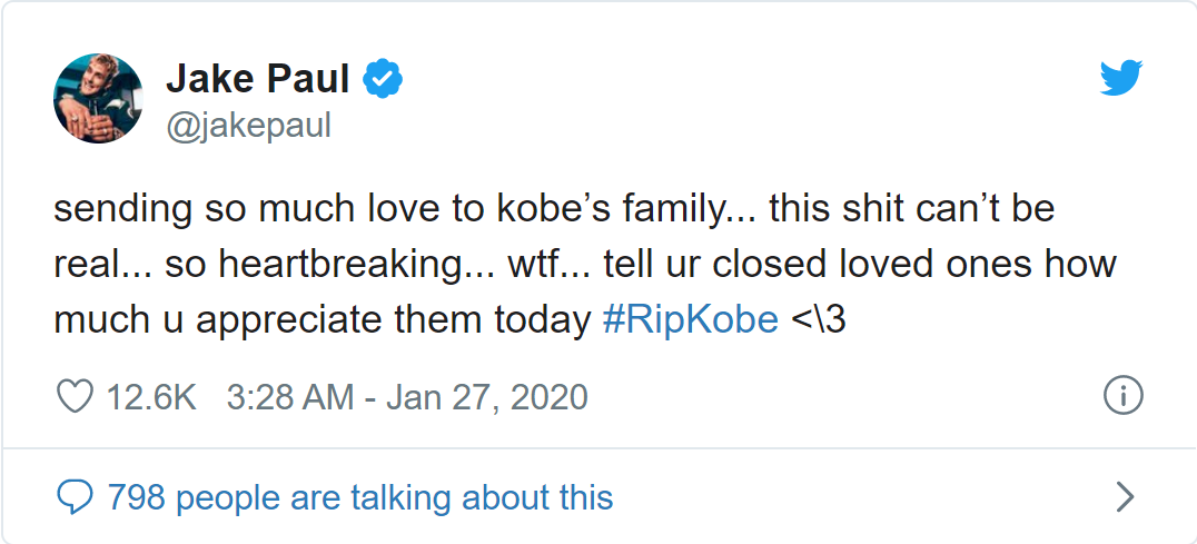 Paul Logan's brother, one of the top 10 YouTubers in the world, Jake Paul is also shocked: 