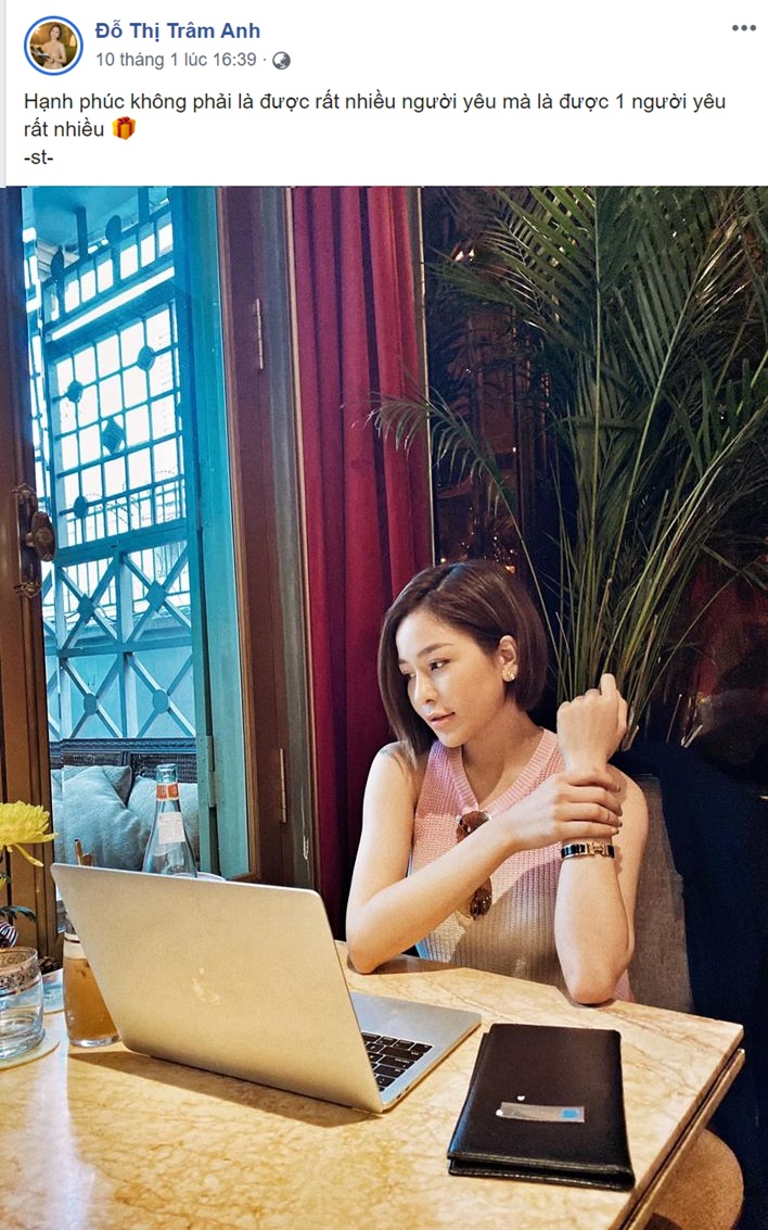 Trâm Anh Returns with Allure, Shares New Photos for Tết, Claims "I've Learned a Lot from the Pain" 9 Status shows Trâm Anh seems to be very happy