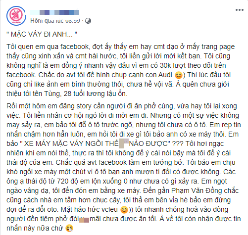 After meeting a hot girl on Facebook, a guy discovers signs of "gold digging" and cleverly teaches her a "lesson" with a twist ending 1 The story is being shared at lightning speed on the Facebook community