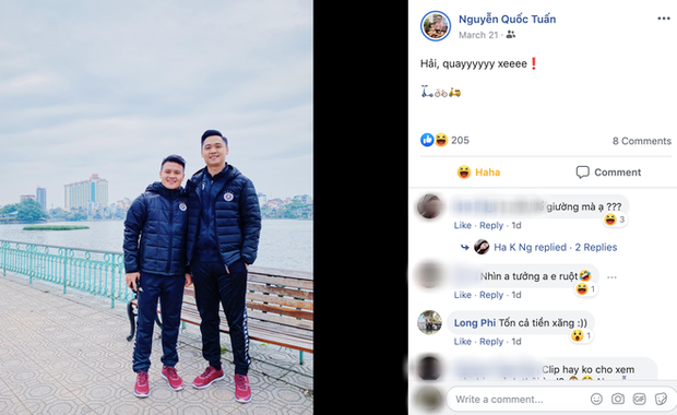 The Executive Director of Hanoi FC quickly joined the trend.