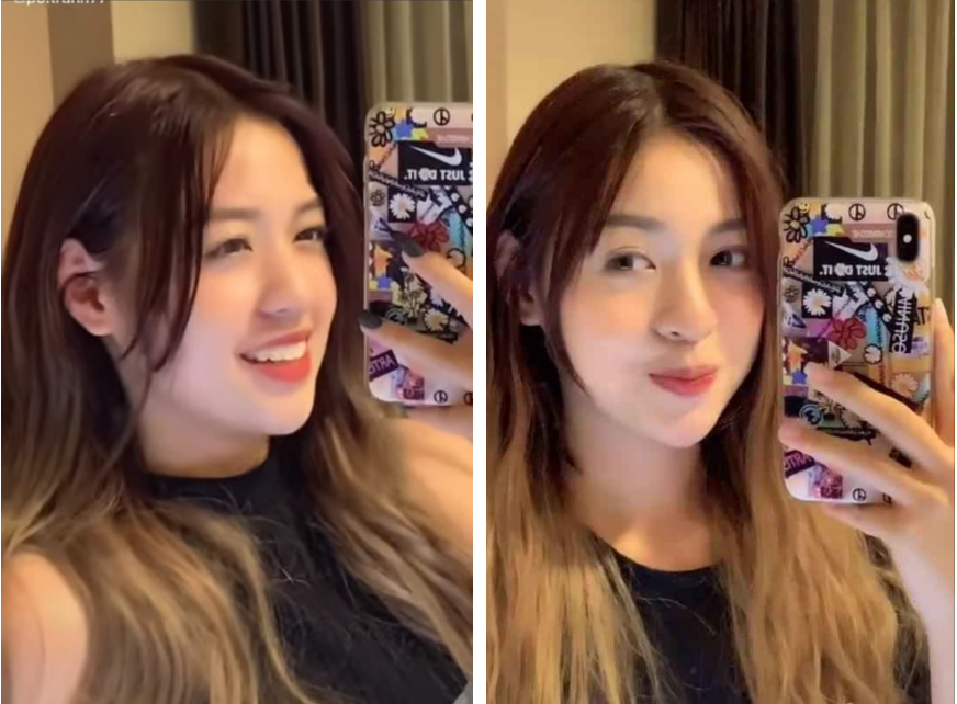 Beautiful image of Thanh Tam in clips online