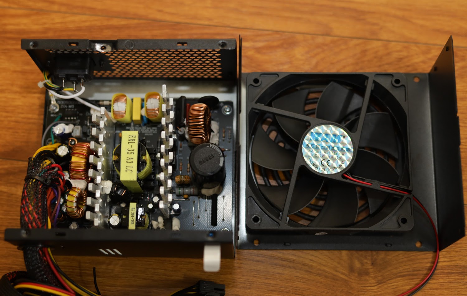 WAM fan also 12mm, speed 1800 RPM for cooling.