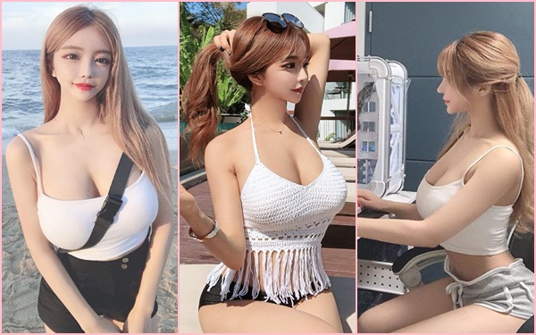 This Korean mother of one has a fiery fashion sense with a doll-like face and an attractive curvy body.
