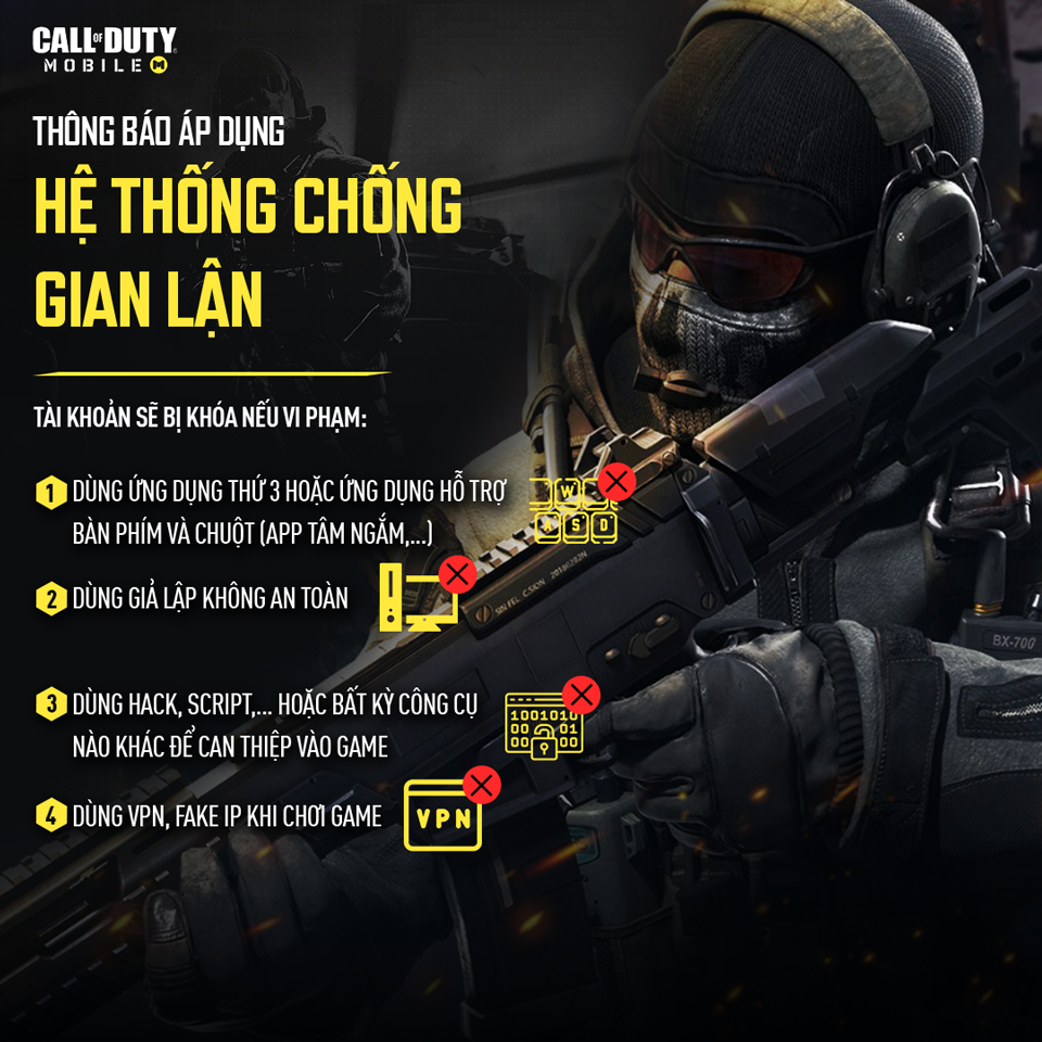 Anti-hack system of the Vietnamese version