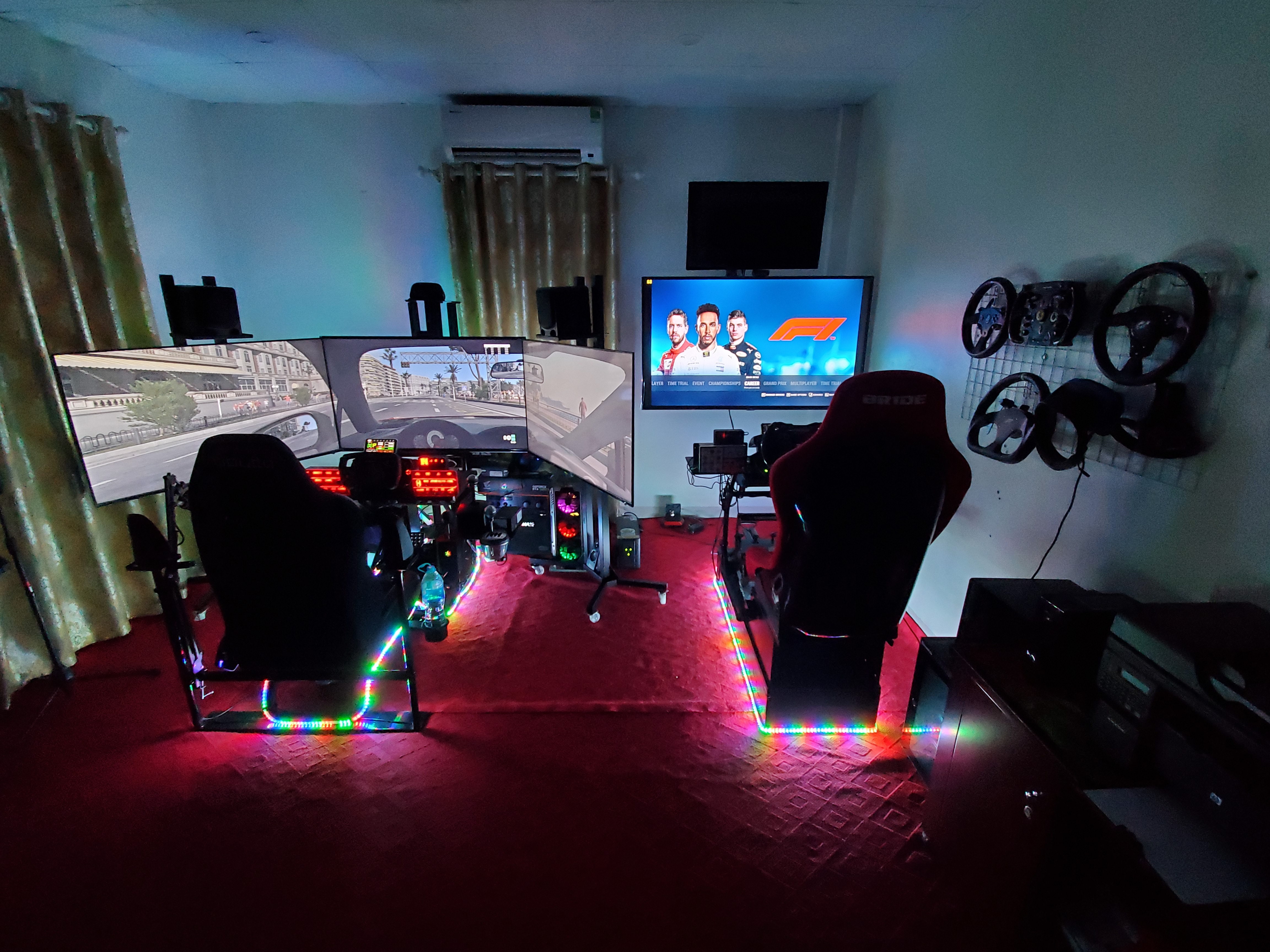 Overview of the gaming corner of Mr. Hoang and his son...
