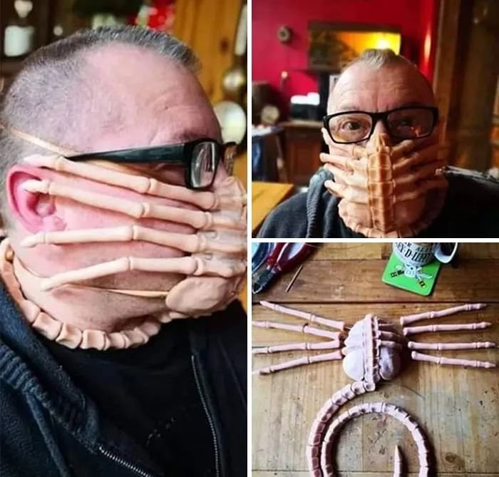 This must be the most unique... weird mask in the world