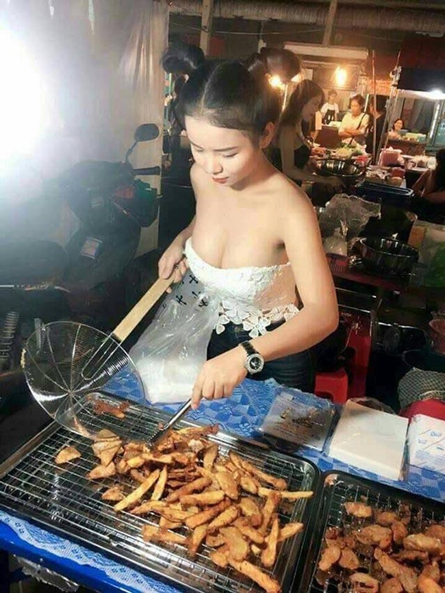 Even selling late-night food requires dressing like this