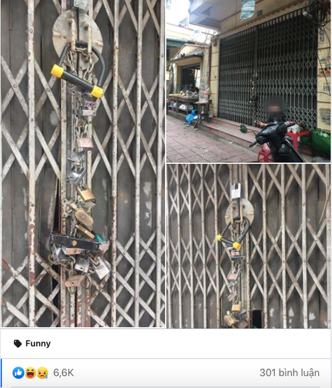 A stack of locks that leaves the online community in admiration