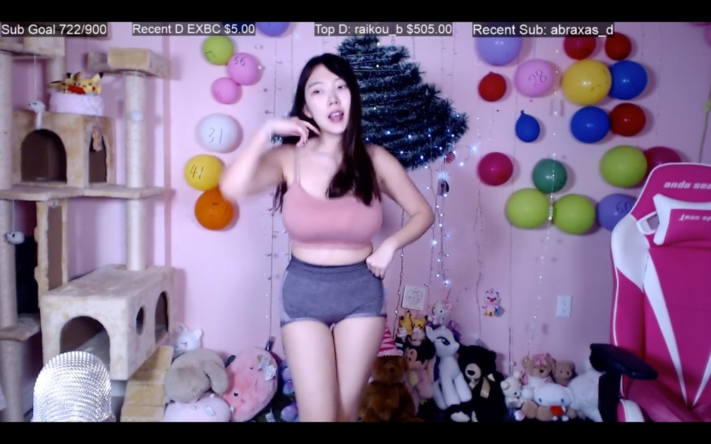 Velvet 7 performs a sexy dance live