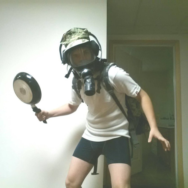 Cosplaying with this guy is super easy.