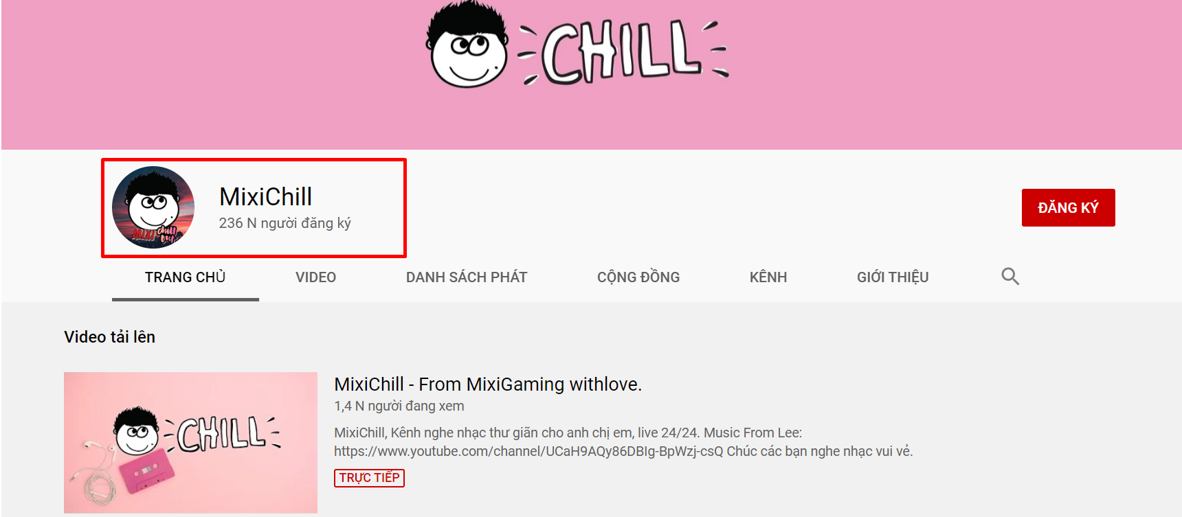 The newly established MixiChill channel has attracted a huge number of subscribers