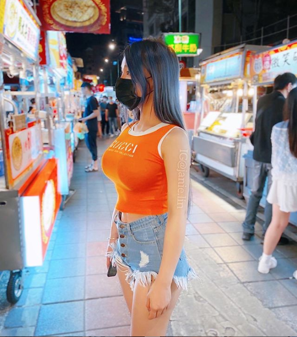 She continuously showcases outfits that highlight her physical beauty.