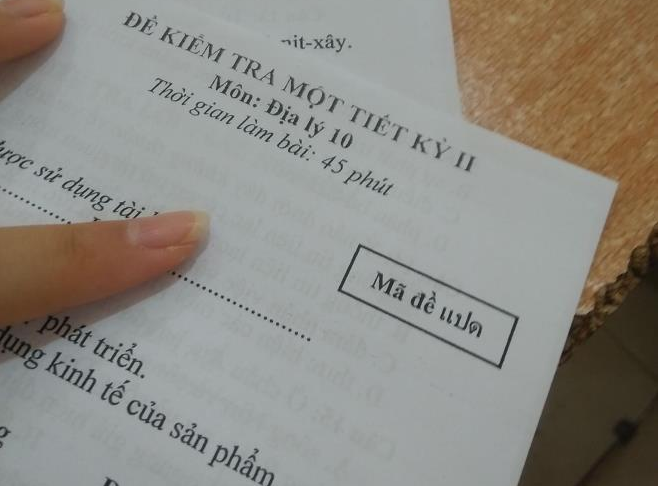 Because the exam codes are encoded, every student's 