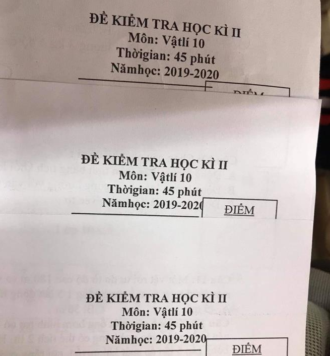 The exam is encoded through the spacing of text characters.