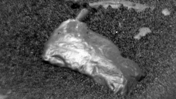 Strange materials on Mars captured by scientists while exploring the geology along Vera Rubin Ridge, which they believe are made of nickel and iron.