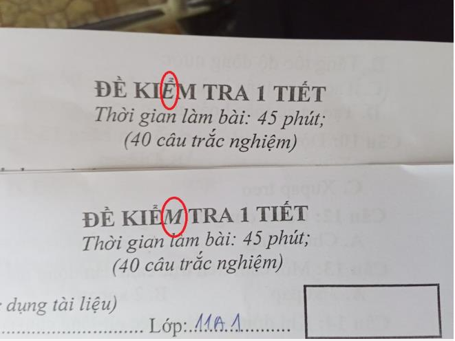 The exam codes vary based on the slant of the text.
