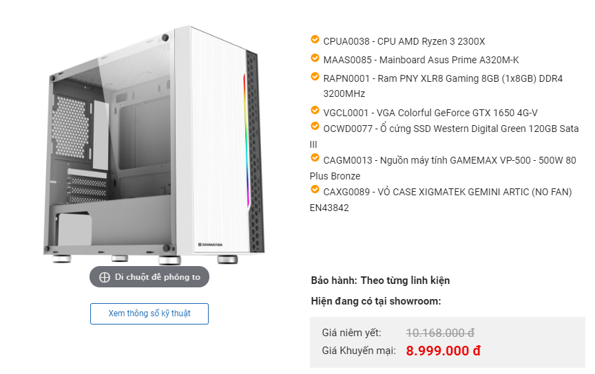 With just over 2 million more, you can get a powerful dedicated graphics card