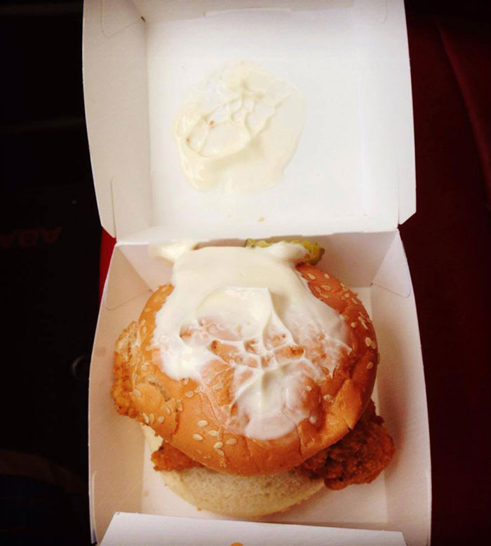 I told the McDonald's staff, 'Spread mayonnaise on both the top and bottom of the bun.'