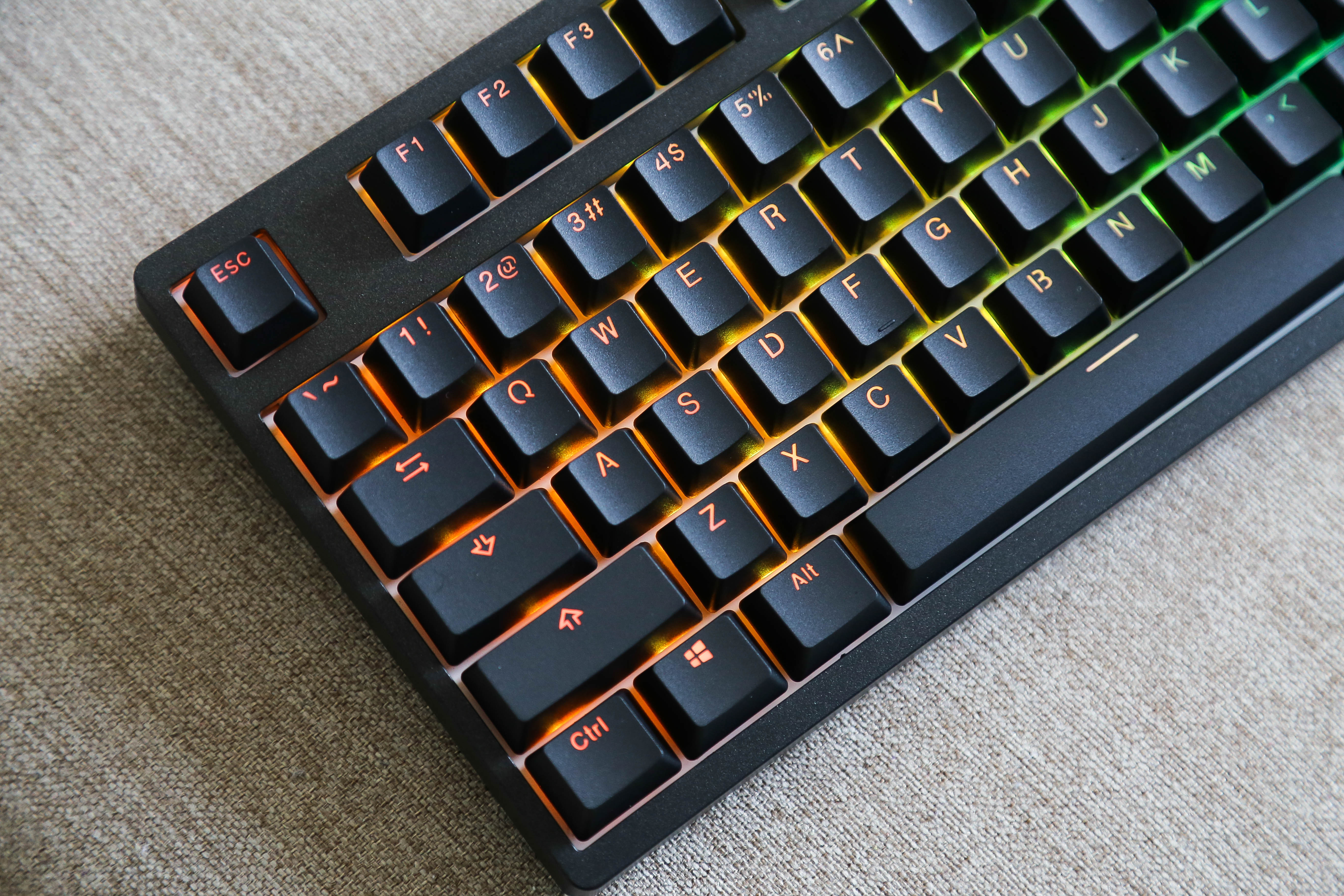 AKKO 3018S RGB Pro also comes in black. Type comfortably in the dark