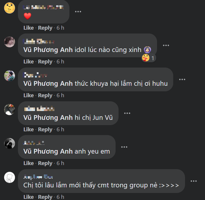 Fans take the opportunity to freely express their affection for Jun Vu.