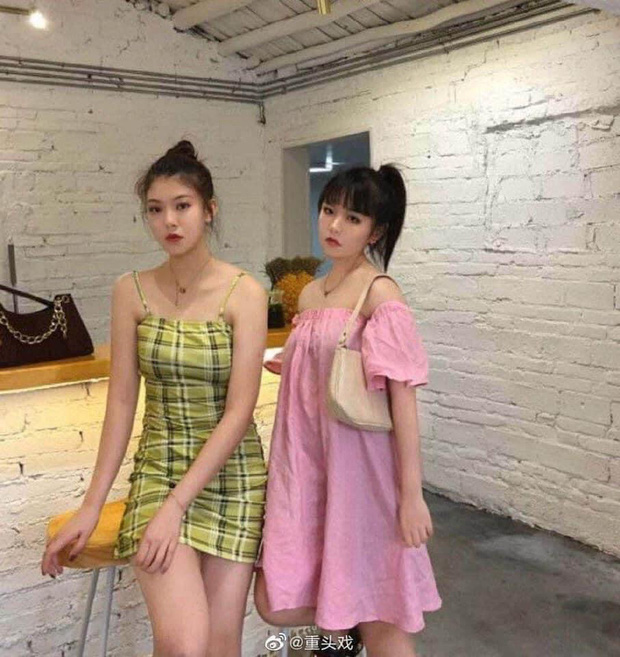 The beauty of the two girls after editing