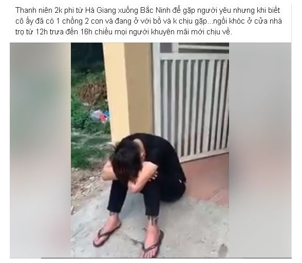 The story of the young man's love is stirring the online community