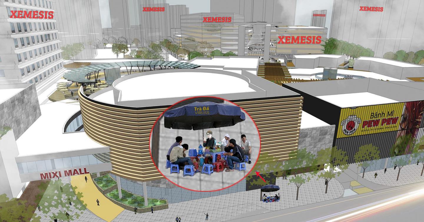 The prosperous urban scenario in the future that ViruSs sketches for himself and his friends