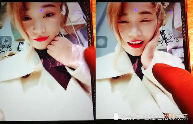 Cute photos the girl sent to Xiao Hung