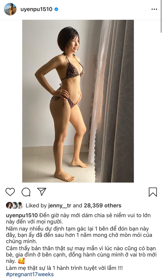Uyên Pu's surprising status update