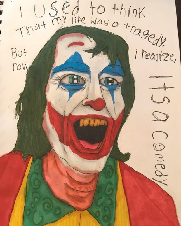 A drawing by Sammy shared by his mother on Instagram.