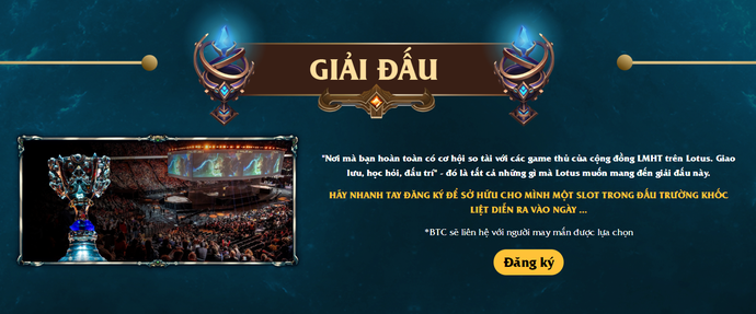 Click to register and fill in the necessary information to send to Team Đụt