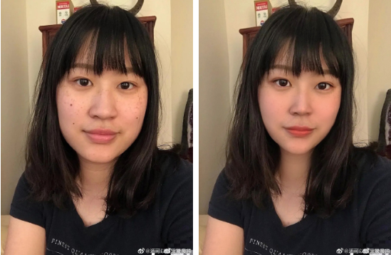 Just a few edits and acne, freckles disappear, and facial features become extremely refined.