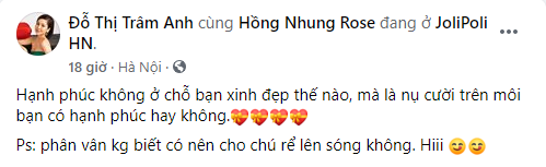 Trâm Anh's latest status