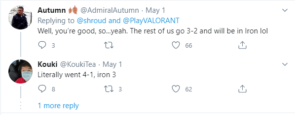 We also have a 3-2 result, ended up at Iron rank - I won 4-1, got Iron 3