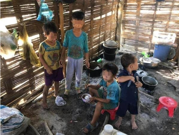 Anyone who sees this image cannot help but feel sorrow for the children's plight.