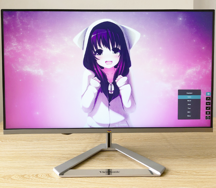 Viewsonic VX2476-SH has a standard size for all entertainment needs