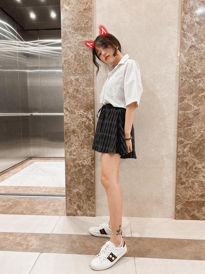 Linh Ngoc Dam looks youthful in designer shoes worth 620 USD