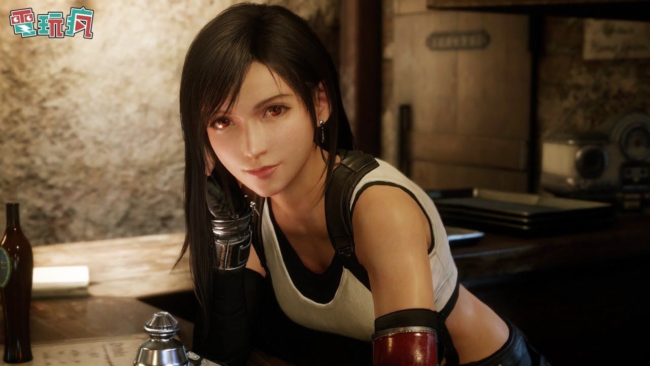 Beautiful image of Tifa in Final Fantasy VII Remake